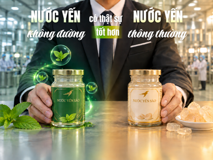 Nước yến không đường có thực sự tốt hơn nước yến thông thường?